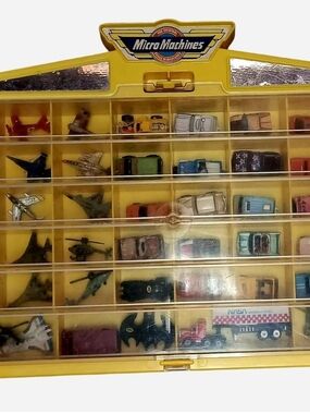 1989 MicroMachines Carry Case And Vehicles
